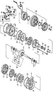 1984 Honda Accord Plate A, Valve Diagram for 38828-PD2-003