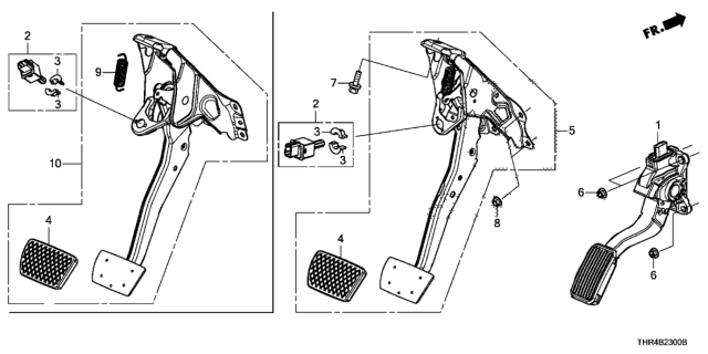 2021 Honda Odyssey Pedal Diagram