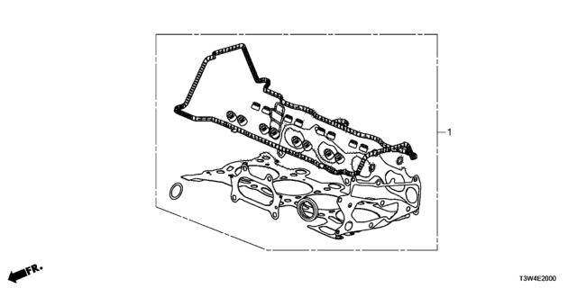 2014 Honda Accord Hybrid Gasket Kit Diagram