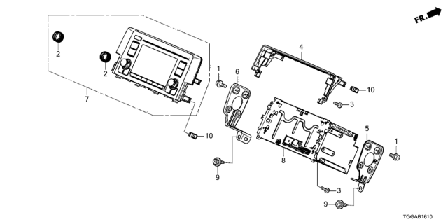 2021 Honda Civic Audio Unit Diagram