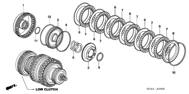 2006 Honda Civic Clutch (Low) Diagram