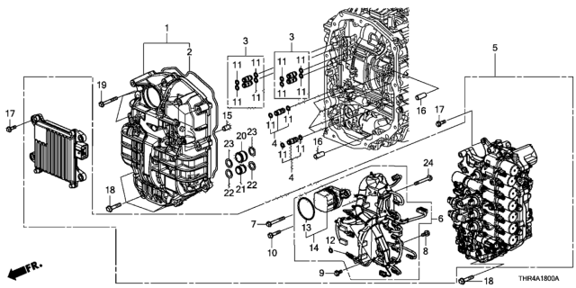 2018 Honda Odyssey AT Hydraulic Control (10AT) Diagram