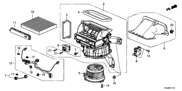 2015 Honda Fit Heater Blower Diagram