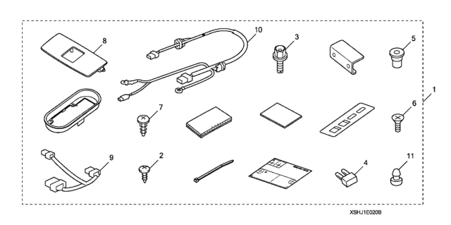 2008 Honda Odyssey 5 Door EXL-T (PAX) KA 5AT Hands Free Link (Attachment) Diagram