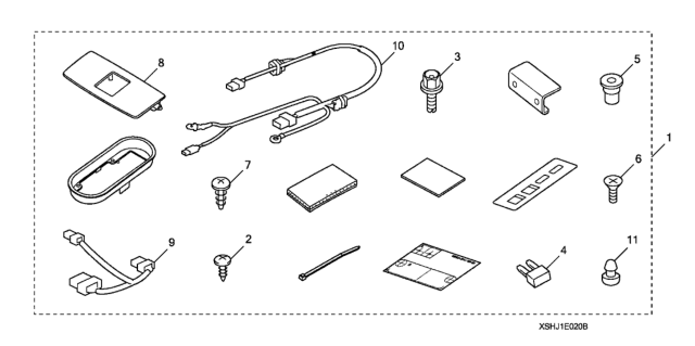 2008 Honda Odyssey Sub-Harness, Hfl Diagram for 08E02-SHJ-10031