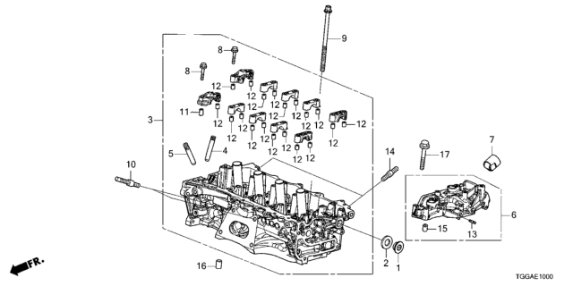 2021 Honda Civic Cylinder Head Diagram