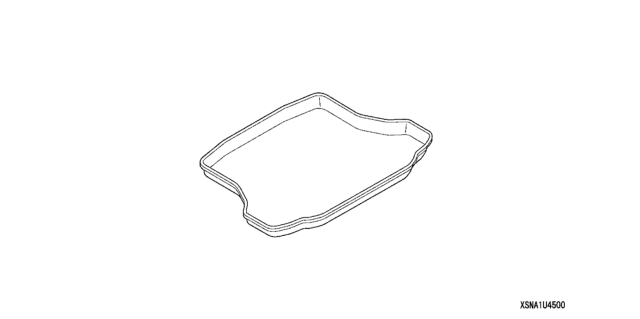2008 Honda Civic 4 Door DX KA 5MT Trunk Tray Diagram