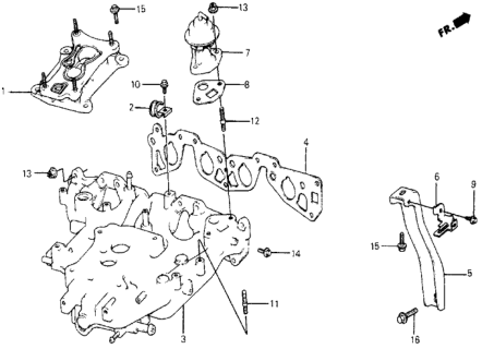 1986 Honda Civic Intake Manifold Diagram