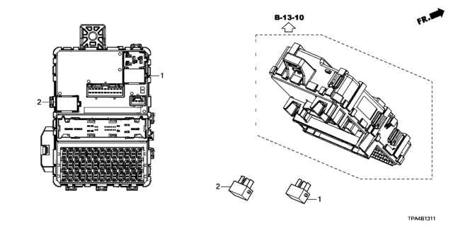2020 Honda CR-V Hybrid 5 Door EX (HYBRID) KA CVT Control Unit (Cabin) Diagram 2