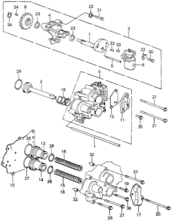 1982 Honda Civic 5 Door ** (WAGOVAN) KA HMT HMT Servo Body - Governor Diagram