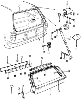 1975 Honda Civic Screw, Flat (6X12) Diagram for 93600-06012-0H