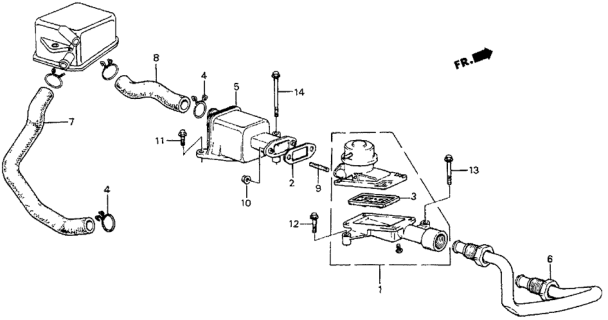 1985 Honda Prelude Air Suction Valve Diagram