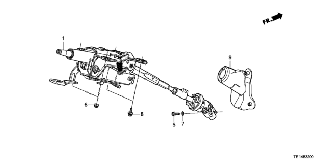 2012 Honda Accord Steering Column Diagram