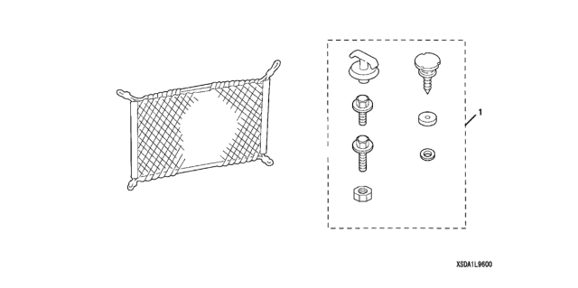 2007 Honda Accord Cargo Net Diagram