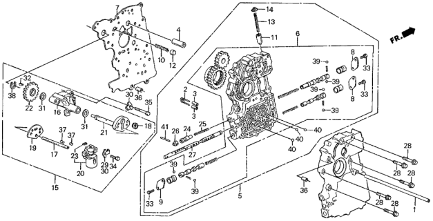 1987 Honda Civic 4 Door GL KA 4AT AT Governor Diagram
