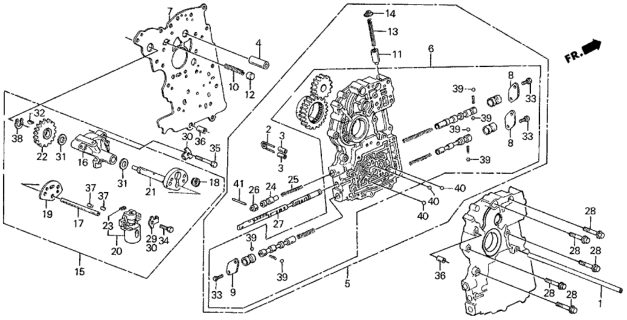 1986 Honda Civic Body Assembly, Main Valve Diagram for 27000-PH0-682