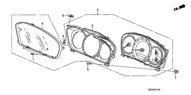 2008 Honda Pilot Meter Components Diagram