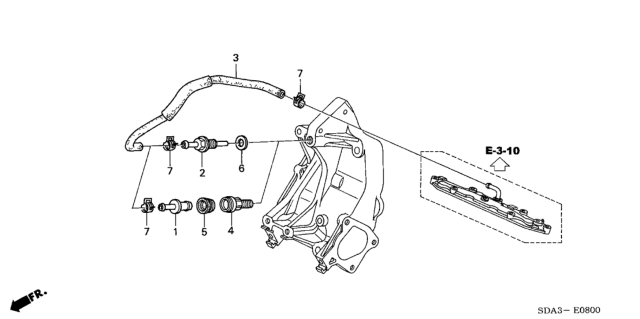 2005 Honda Accord Breather Tube (L4) Diagram