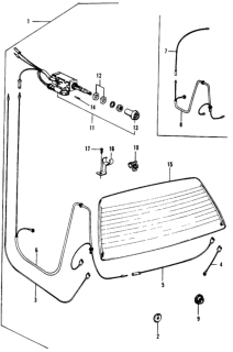 1975 Honda Civic 3 Door ** (1200) ** HMT Rear Window Defroster Diagram
