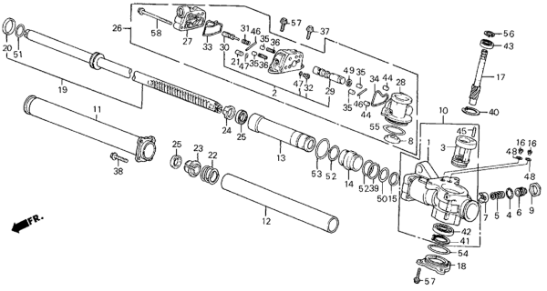 1987 Honda Civic Bolt, Power Steering Diagram for 90103-SB4-950