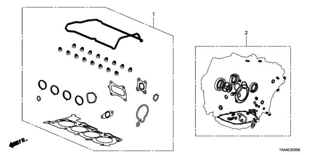 2016 Honda Fit Gasket Kit Diagram