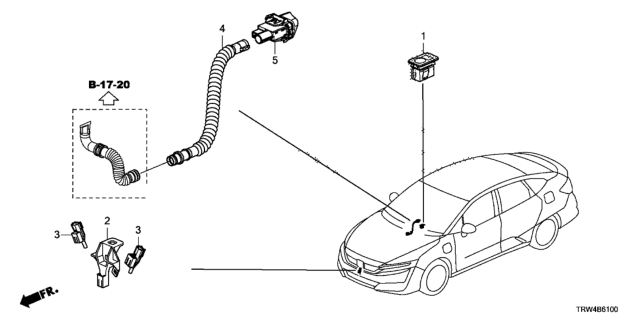 2018 Honda Clarity Plug-In Hybrid A/C Sensor Diagram