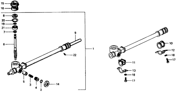 1975 Honda Civic 3 Door ** (1500) KA HMT Steering Gear Box Diagram