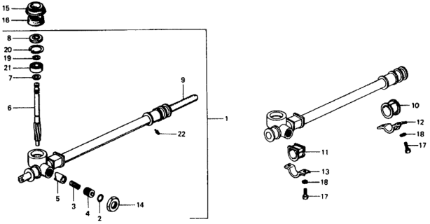 1975 Honda Civic Steering Gear Box Diagram