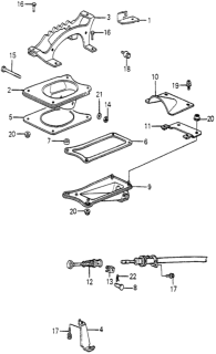 1985 Honda Accord AT Select Lever Control Unit Diagram