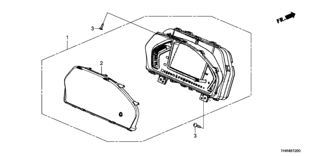 2022 Honda Odyssey METER, COMBINATION Diagram for 78100-THR-AP1