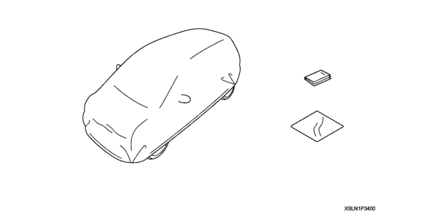 2008 Honda Fit Car Cover Diagram for 08P34-SLN-100