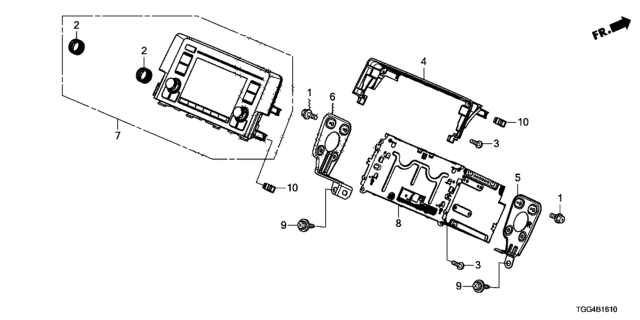 2018 Honda Civic Black-Box Assy., Base (Panasonic) Diagram for 39712-TGG-A21