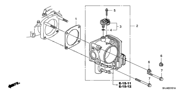 2008 Honda Odyssey Throttle Body Diagram