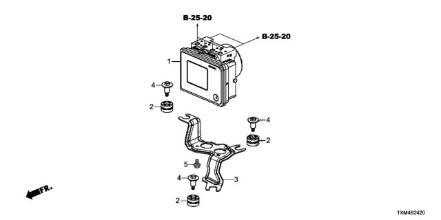 2021 Honda Insight VSA Modulator Diagram