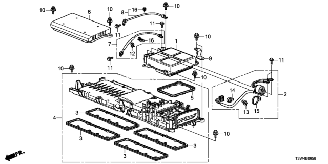 2017 Honda Accord Hybrid CONVERTER (12V) Diagram for 1C800-5K1-N03