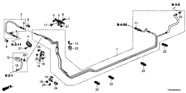 2016 Honda Civic Fuel Pipe Diagram