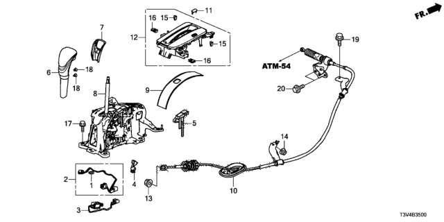 2014 Honda Accord Select Lever Diagram