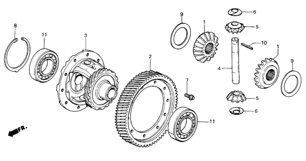 1986 Honda Civic Ball Bearing C (6207) (Koyo) Diagram for 91005-PE6-014