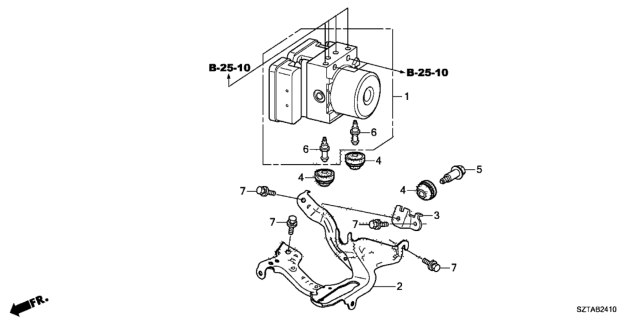 2014 Honda CR-Z VSA Modulator Diagram