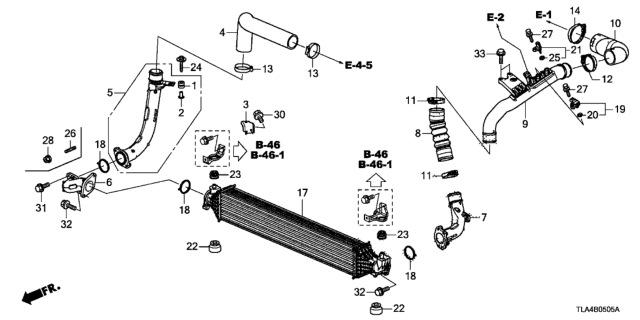 2019 Honda CR-V Intercooler Diagram