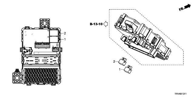 2018 Honda Clarity Electric Control Unit (Cabin) Diagram 2