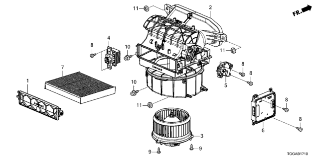 2021 Honda Civic Heater Blower Diagram