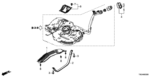 2020 Honda Civic Fuel Tank Guard Diagram