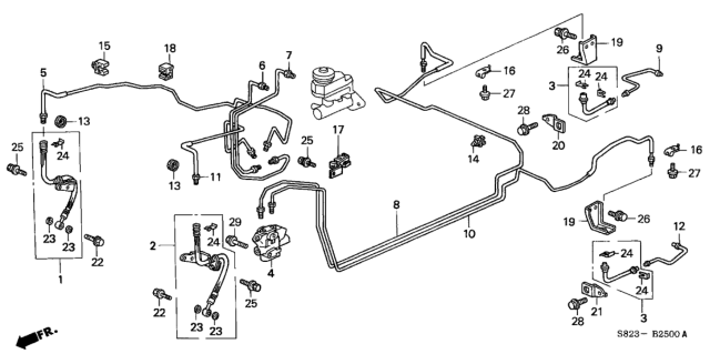 2001 Honda Accord Brake Lines Diagram