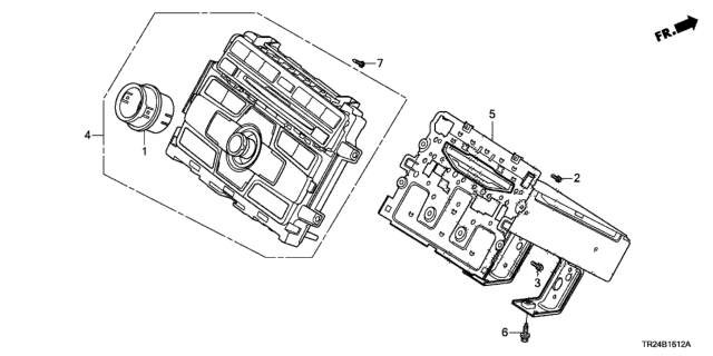 2013 Honda Civic 4 Door MX (HYBRID LEATHER) KA CVT Audio Unit Diagram