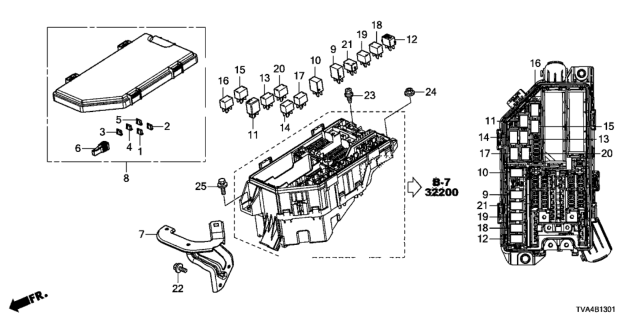 2021 Honda Accord Control Unit (Engine Room) Diagram 2