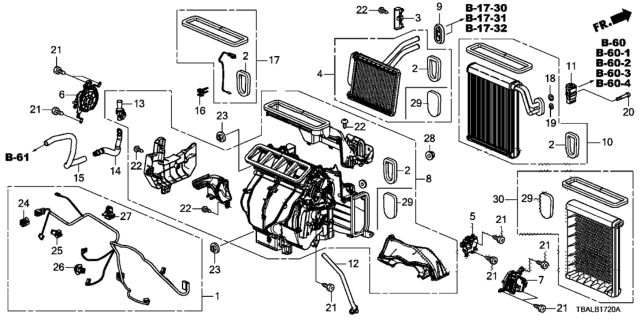 2021 Honda Civic Heater Unit Diagram