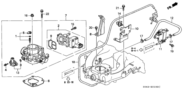 1996 Honda Civic Throttle Body Diagram