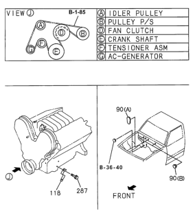 1999 Honda Passport A/C Grommets Diagram