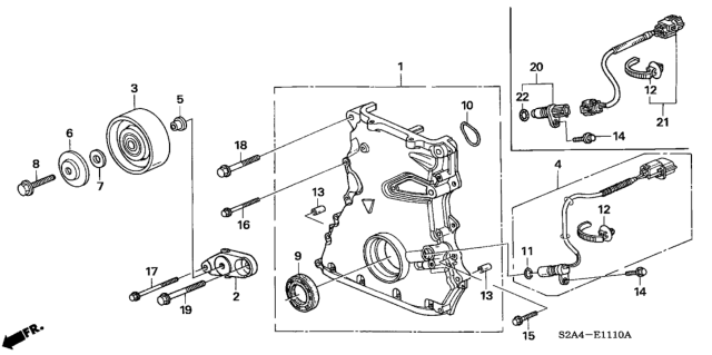 2007 Honda S2000 Cam Chain Case Diagram